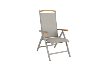 Andy fauteuil avec dossier réglable Khaki/beige