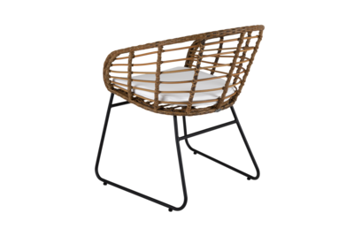 Covelo chaise de table Couleur naturelle/noir