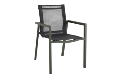 Delia fauteuil Moss green/gris
