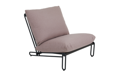 Blixt fauteuil Noir/Dusty pink
