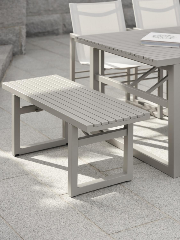 Vevi chaise de table Khaki/blanc