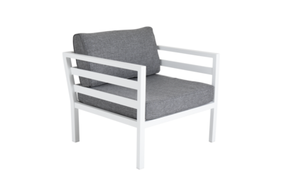 Weldon fauteuil Blanc/gris