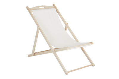 Dingla chaise de plage Couleur naturelle/beige