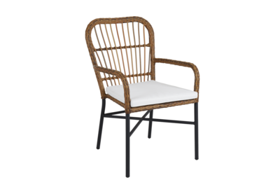 Anemon chaise de table Couleur naturelle/blanc