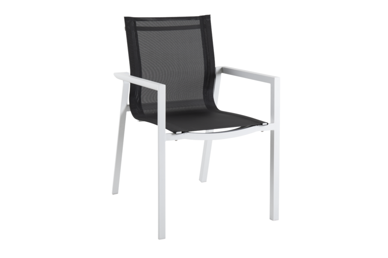 Delia fauteuil Blanc/gris