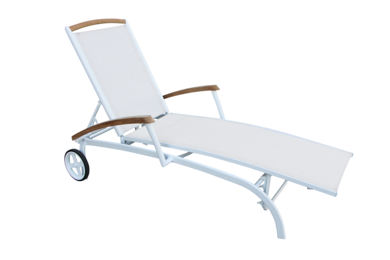 Andy chaise longue Blanc