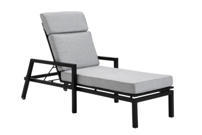 Belfort chaise longue Noir/Pearl grey