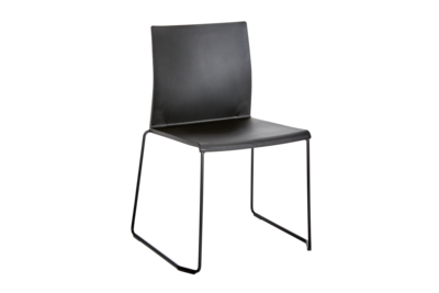 Artesia chaise de table Noir/noir