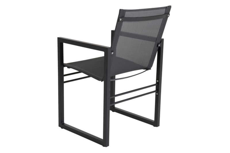 Vevi chaise de table Noir/noir