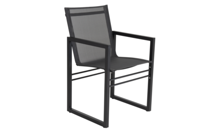 Vevi chaise de table Noir/noir