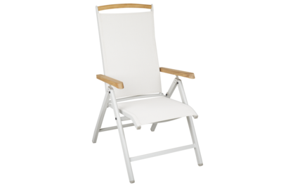 Andy fauteuil avec dossier réglable Light Grey/Off-White