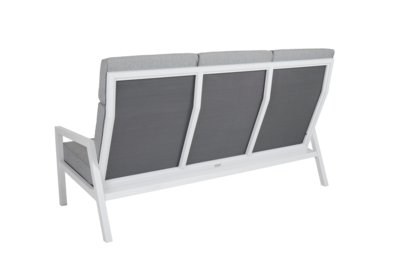 Belfort Canapé 3 places Blanc/Pearl grey