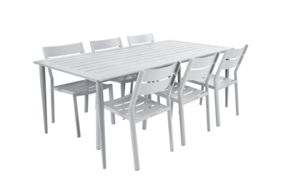 Delia chaise de table Blanc