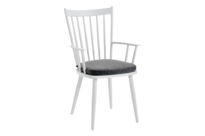Alvena fauteuil Blanc/gris