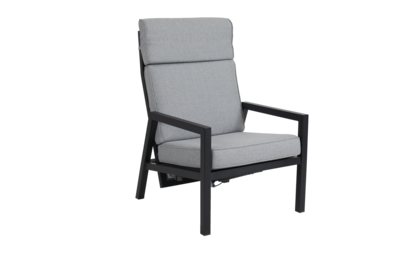Belfort fauteuil avec dossier réglable Noir/Pearl grey