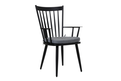 Alvena fauteuil Noir/gris