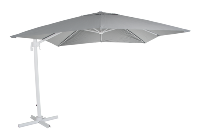 Linz parasol sans pied Blanc/gris