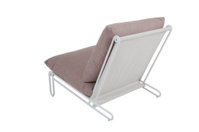 Blixt fauteuil Blanc/Dusty pink
