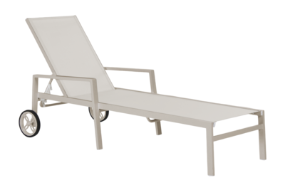 Leone chaise longue Khaki/Off-white